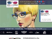 Tablet Screenshot of eyewearhaus.com